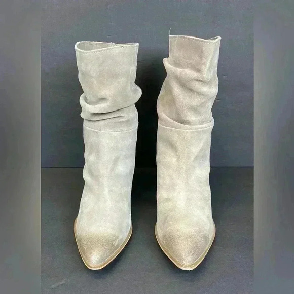 Cleo + Wolf Womens Dani Taupe Leather Pointed Toe Cowgirl Western Boots sz 10 M - Picture 11 of 11